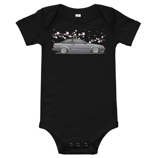 JDM Hachiroku AE86 Levin Cherry Blossom Coupe Baby Onesie